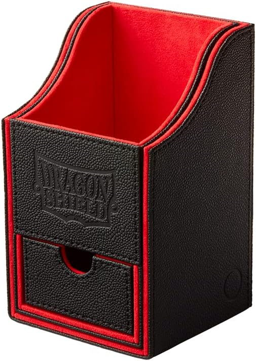 Dragon Shield: Nest Plus Deck Box - Black & Red - WiredVillage Games - Dragon Shield